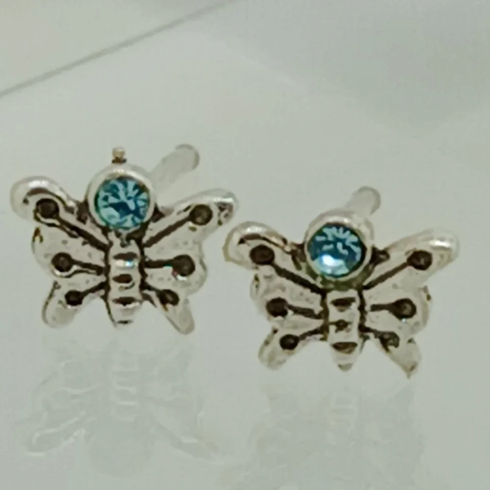 Vintage butterfly stud